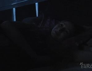 Wake Up and Suck the Morning After Spending the Night with Hot Skinny Model Areana Fox Blowjob Cum