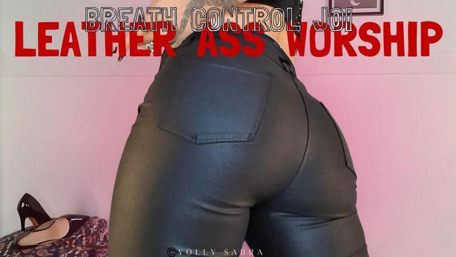 Inhale Leather Ass Breath Control JOI