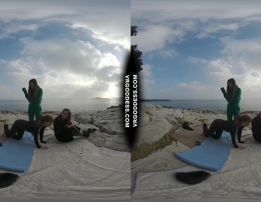 Cheri Josie Poppy Winter Beach Vacation Nude Yoga Outdoors
