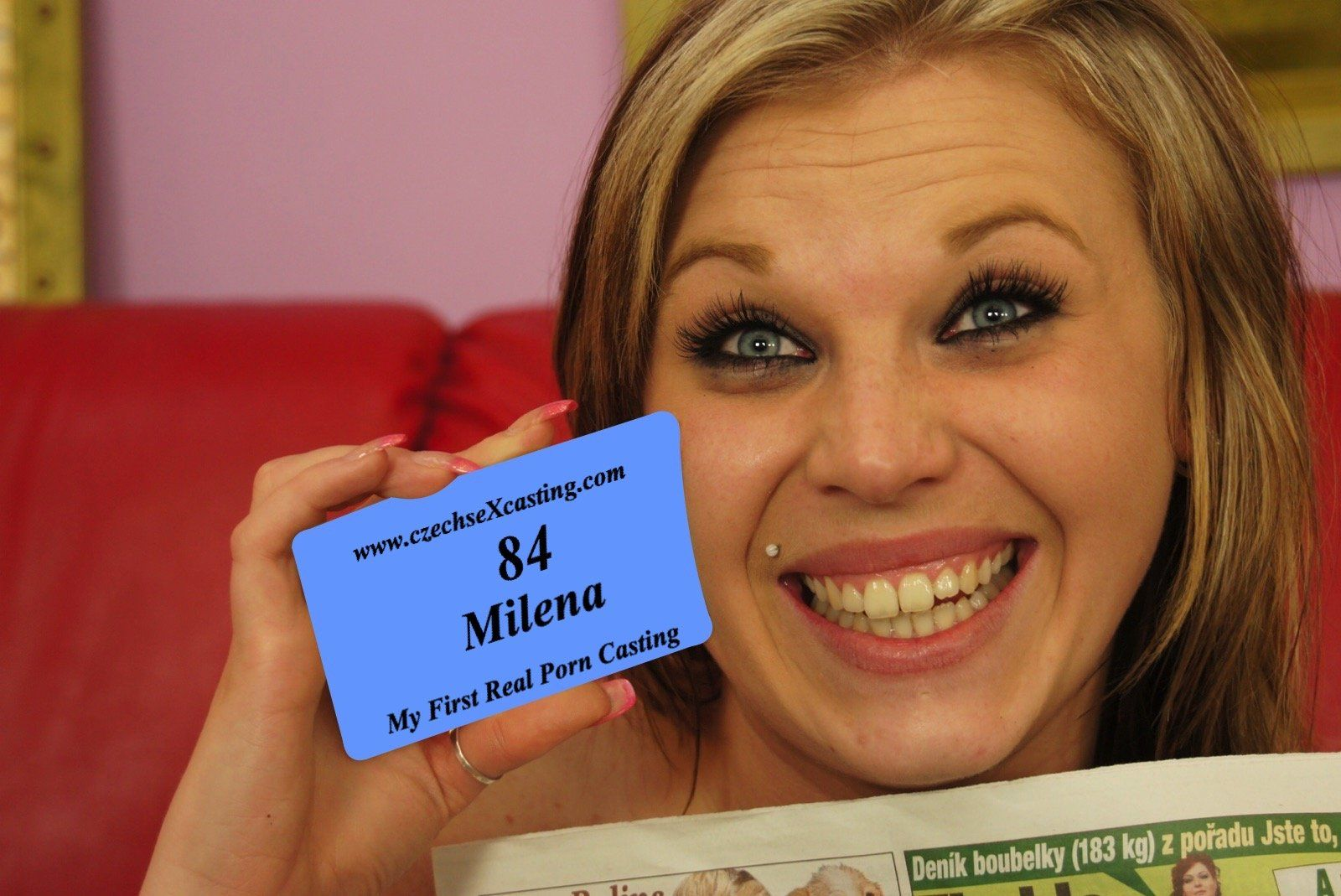 Milena Is Happy to Have Her First Porn Casting