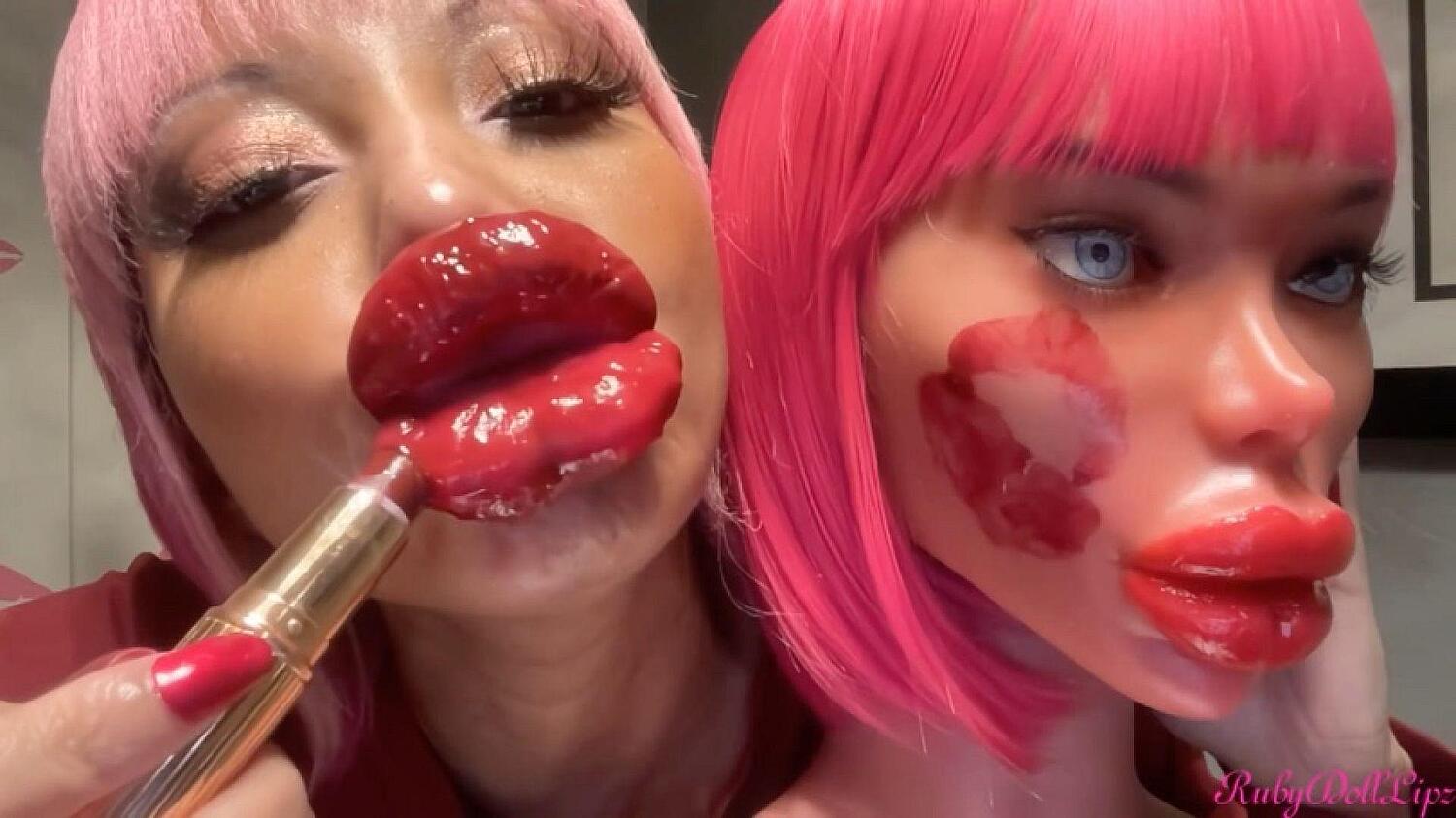Lipstick #9+Soft Sex Doll Head
