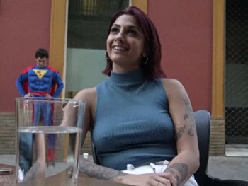 Valeria Del Rio Vs. Unscrupulous Producer! We Rescue Superman and He Gives the Sevillana His Super-Cock!