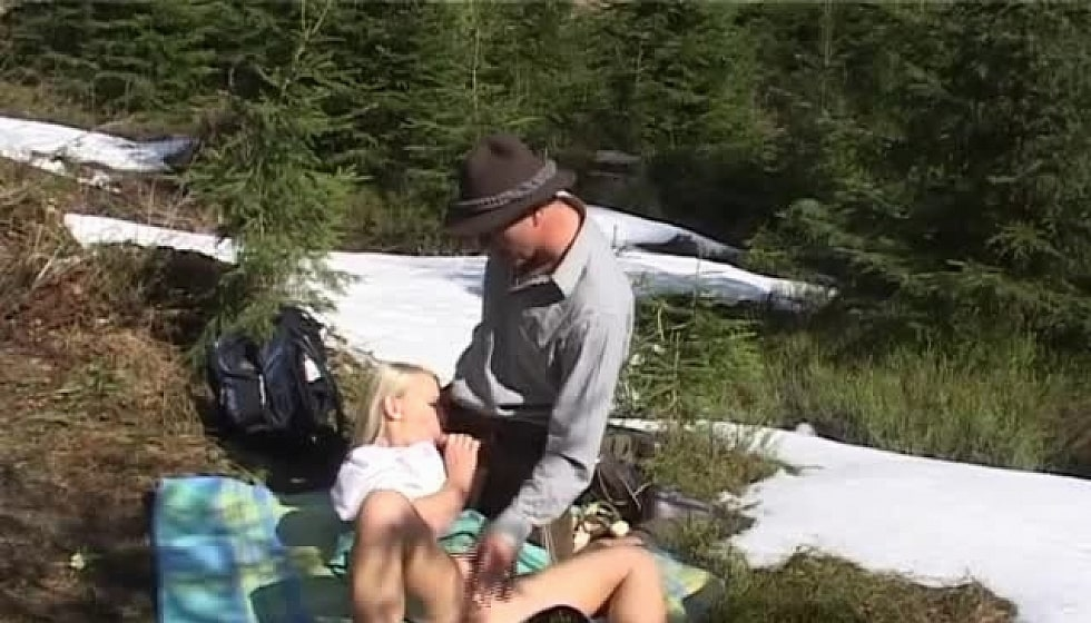 Busty Blonde Fucked Outdoor