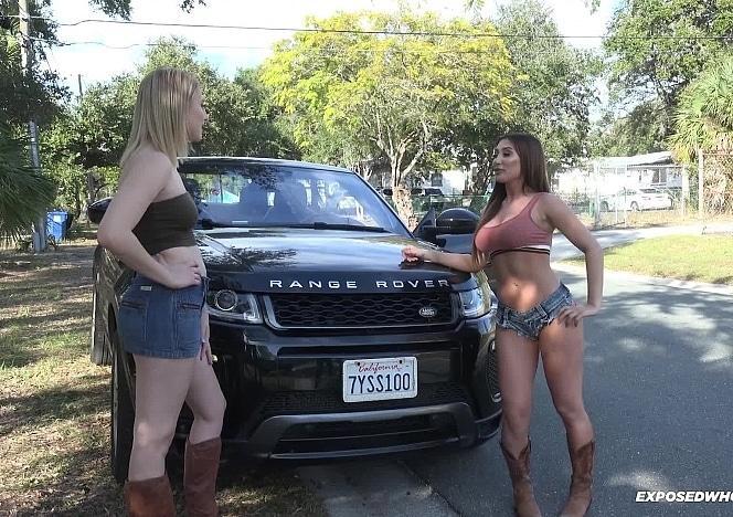 Davina Davis and Kinsley Anne - Public Stepbro Blowjob