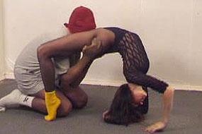 Flexi Fucked Through Stockings