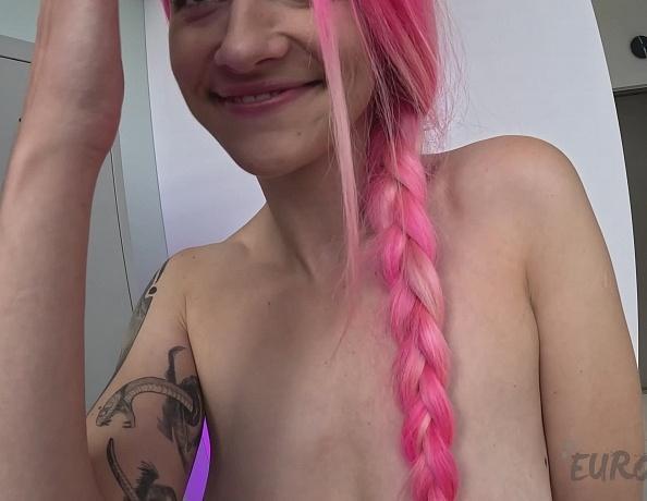 POV Blowjob Titjob Adelle Gets Cum On Her Tits In The Locker Room