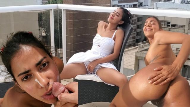 Last Sex In The Penthouse With My Lover Before I Get Married. He Cums On My Face As A Farewell