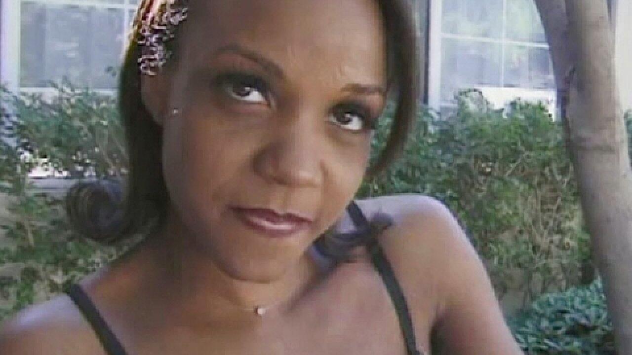 Sierra Swallows A Big Black Dick With Her Black Mouth