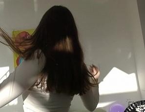 Hot Girl Lika Back in Studio with a Sexy Striptease Dance Vibing Her Pussy to Orgasm