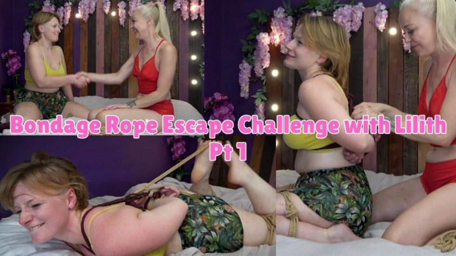 Bondage Rope Escape Challenge With Lilith Pt 1