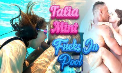 Talia Mint Fucks In Pool