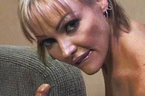 Handjob Offered by Busty Blonde