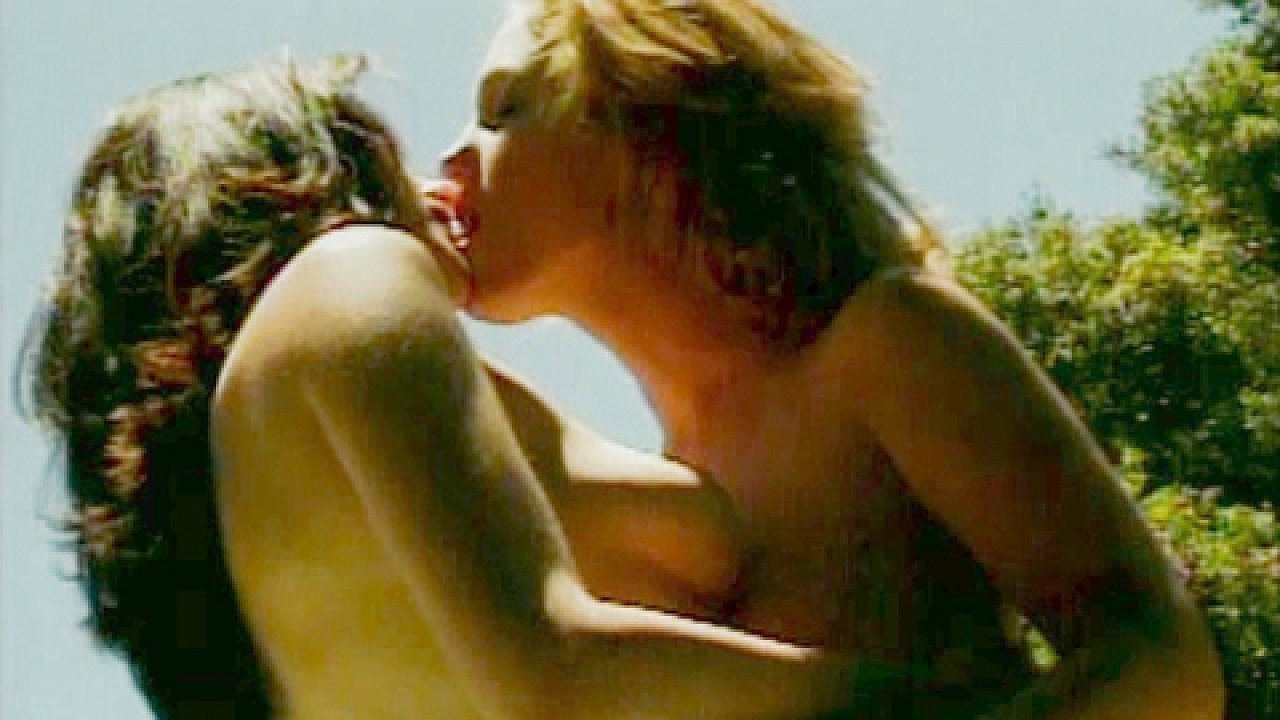A Couple Of Lesbian Girls Get Naked Together Outside On The Blanket