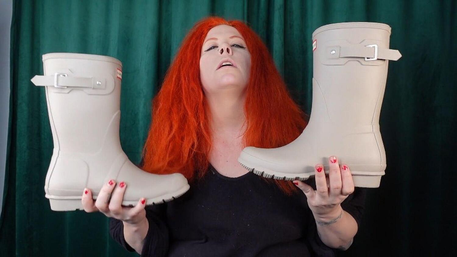 Turning You Into My Grey Hunter Wellie Boots