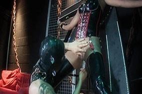 Ebony in Boots Rides Cock