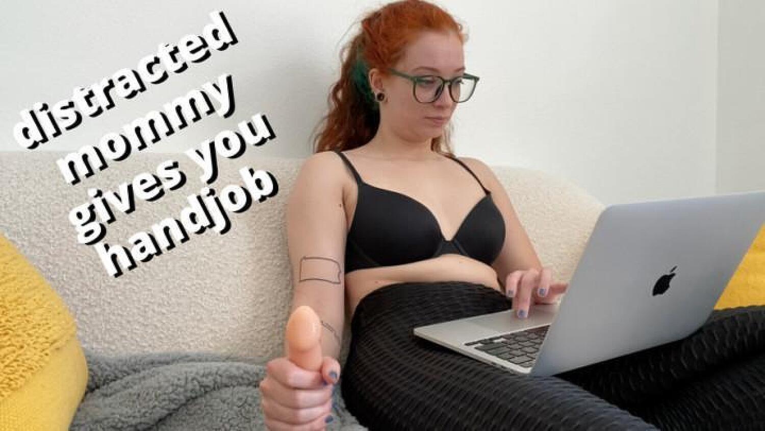 Distracted Step-Mommy Gives You A Handjob
