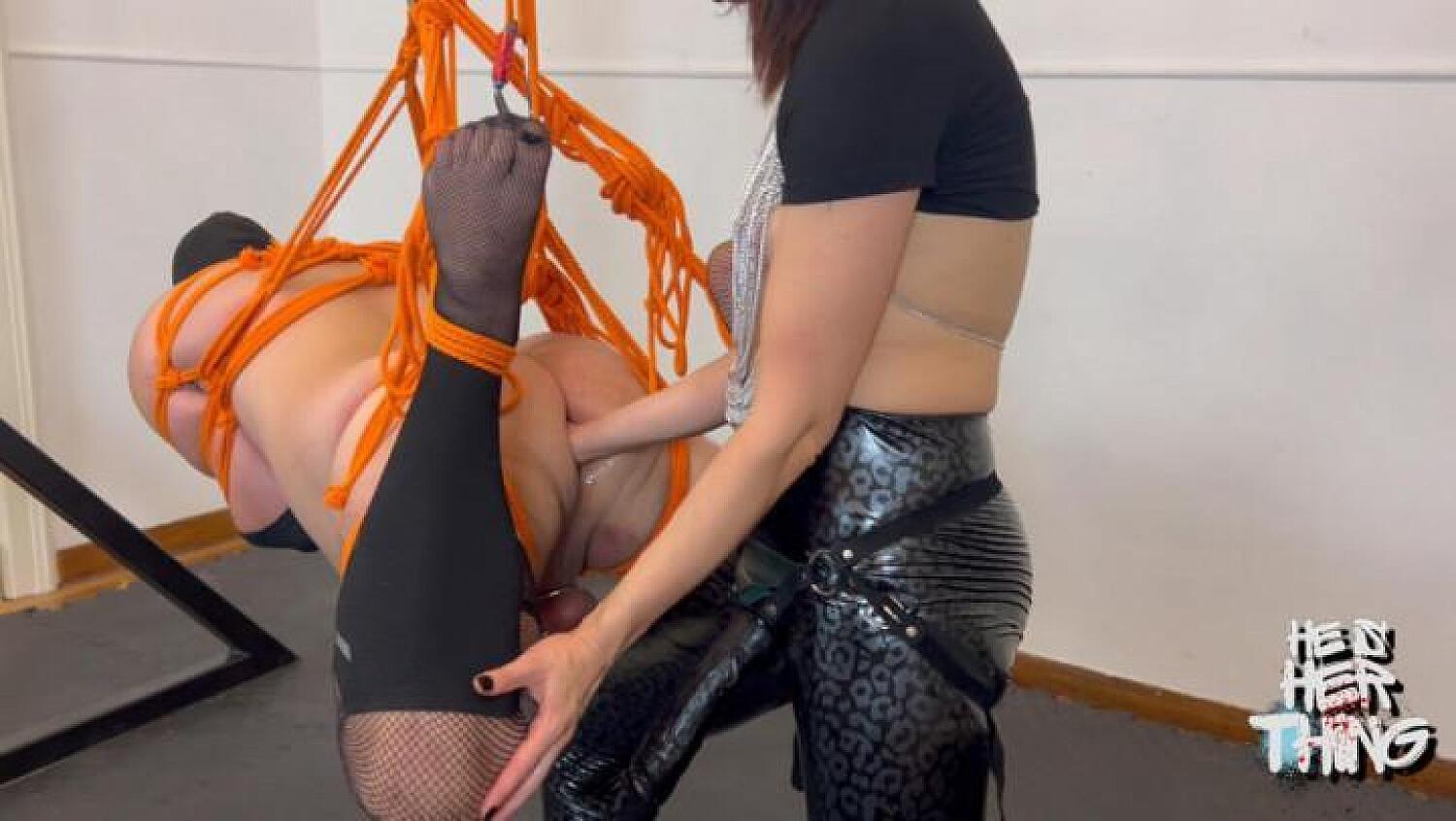 Shibari Bondage: Mouth & Ass Domination