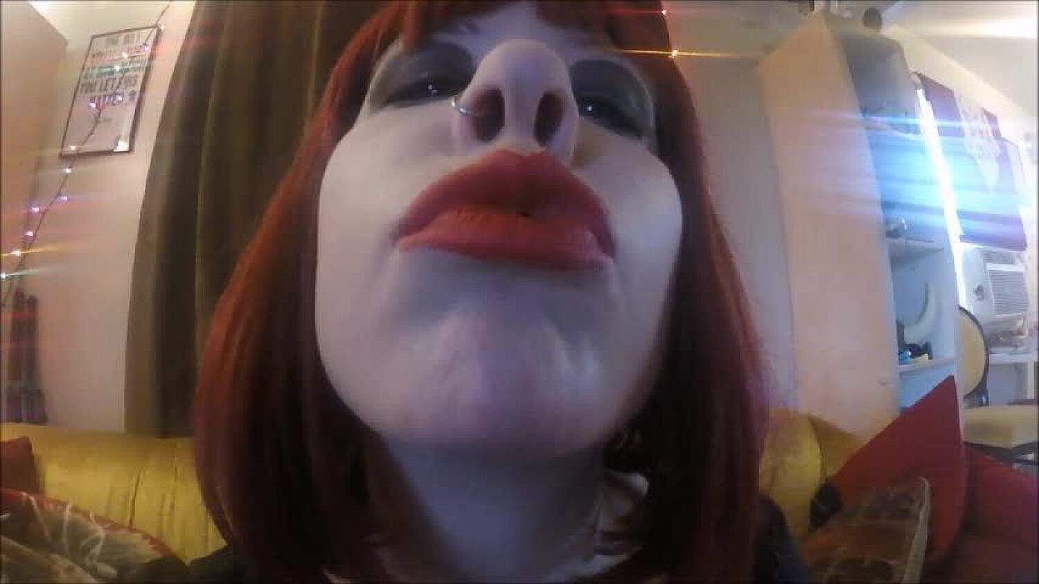 Red Hair, Red Lips Kiss And Makeout