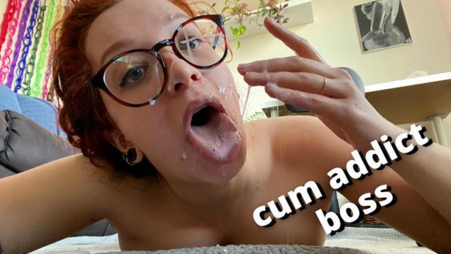 Cumslut Boss Begs To Be Covered In Cum