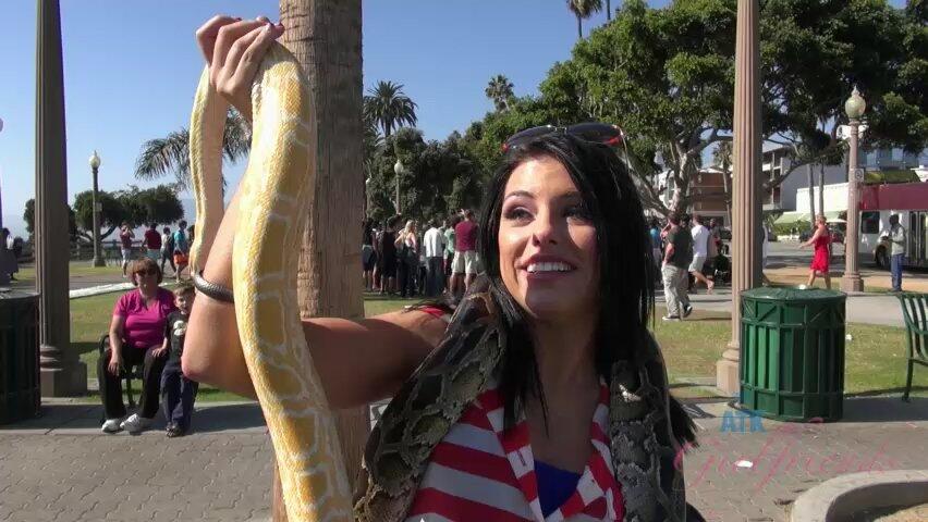 Part 1 of 3 Take Adriana Chechik to Santa Monica, Watch Her Pee