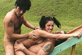 Crazy Outdoor Latina Double Teaming
