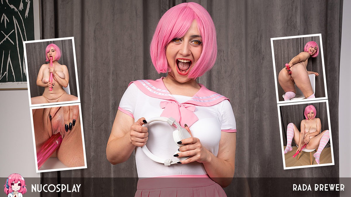 Anime Succubus Schoolgirl, Rada Brewer, Fucks Herself With Big Toy