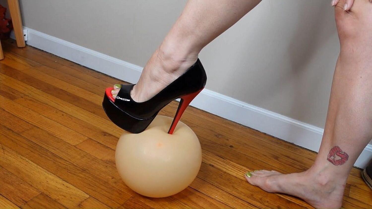 Popping Two Balloons And Playing With Them