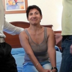 The Hotel's Cleaning Lady Is a Widow and Joins MILF Club! She Gets Showered on Young Dicks